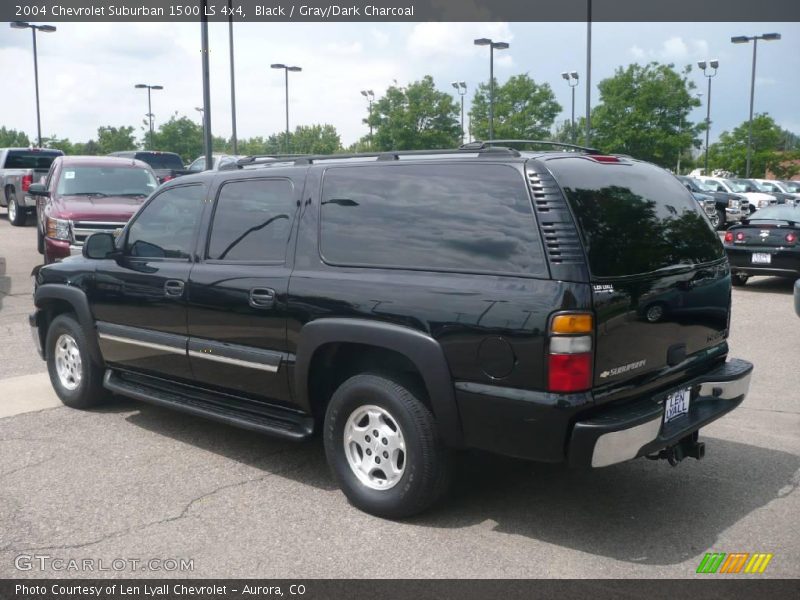 Black / Gray/Dark Charcoal 2004 Chevrolet Suburban 1500 LS 4x4