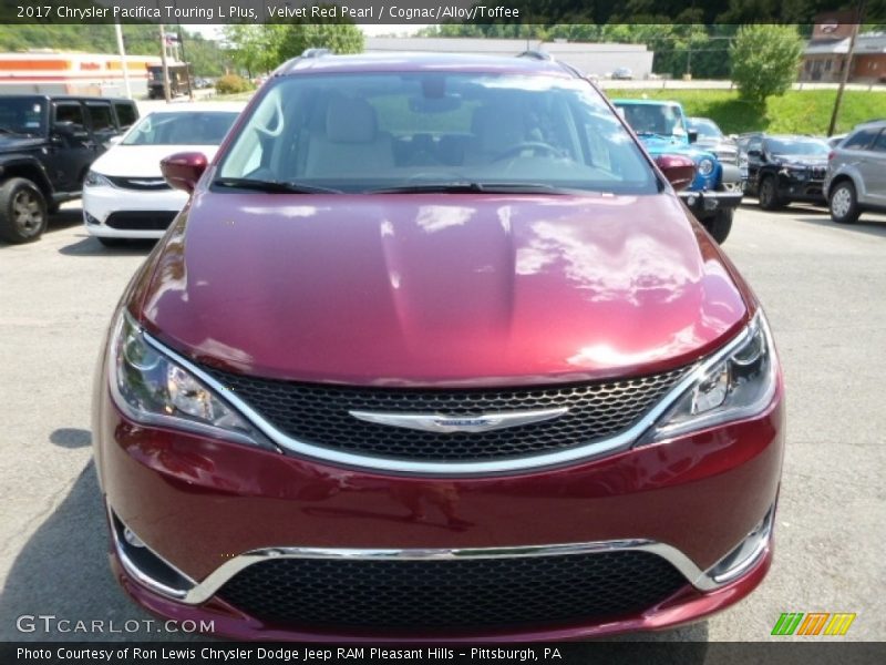 Velvet Red Pearl / Cognac/Alloy/Toffee 2017 Chrysler Pacifica Touring L Plus