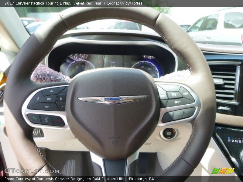 Velvet Red Pearl / Cognac/Alloy/Toffee 2017 Chrysler Pacifica Touring L Plus