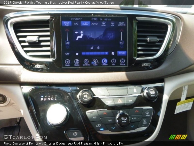 Velvet Red Pearl / Cognac/Alloy/Toffee 2017 Chrysler Pacifica Touring L Plus