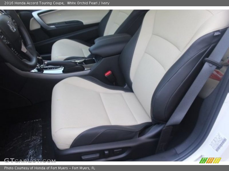 White Orchid Pearl / Ivory 2016 Honda Accord Touring Coupe