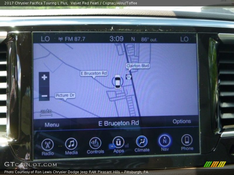 Velvet Red Pearl / Cognac/Alloy/Toffee 2017 Chrysler Pacifica Touring L Plus