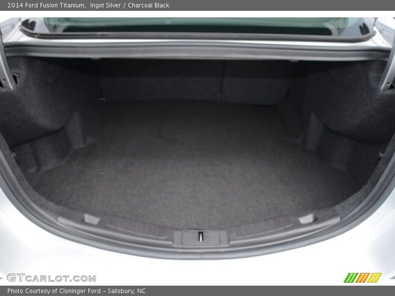 Ingot Silver / Charcoal Black 2014 Ford Fusion Titanium