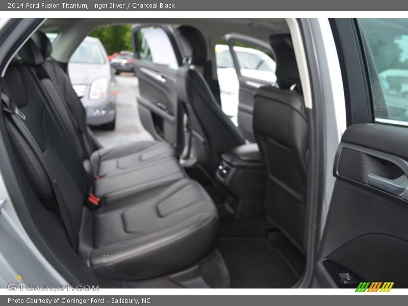 Ingot Silver / Charcoal Black 2014 Ford Fusion Titanium
