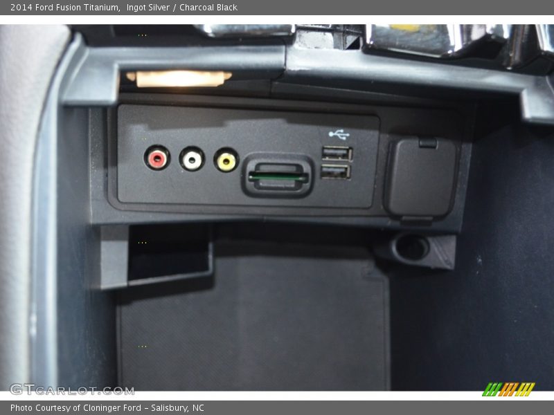 Ingot Silver / Charcoal Black 2014 Ford Fusion Titanium