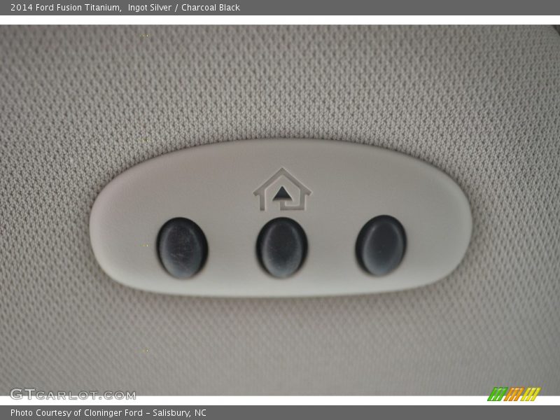 Ingot Silver / Charcoal Black 2014 Ford Fusion Titanium