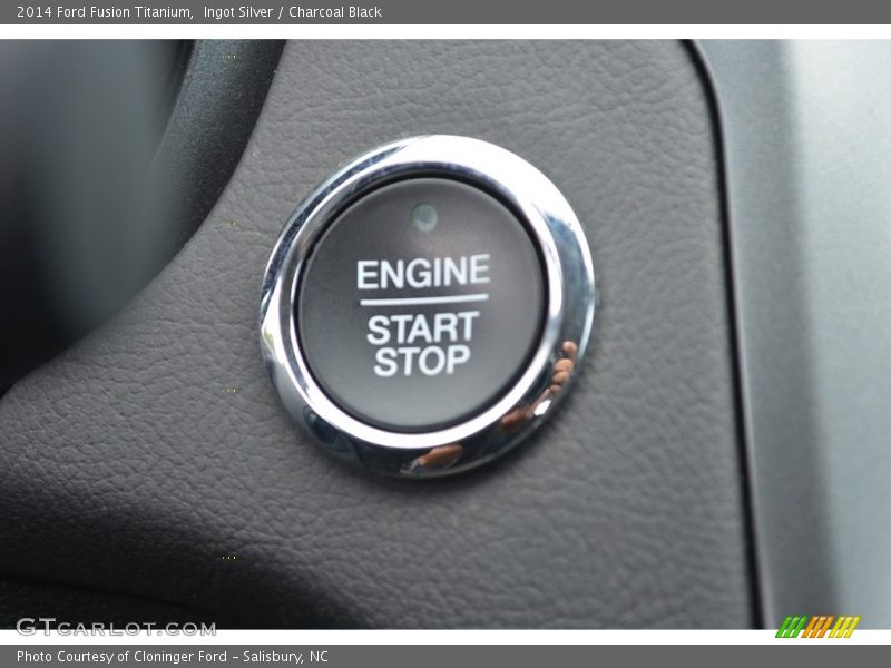 Ingot Silver / Charcoal Black 2014 Ford Fusion Titanium