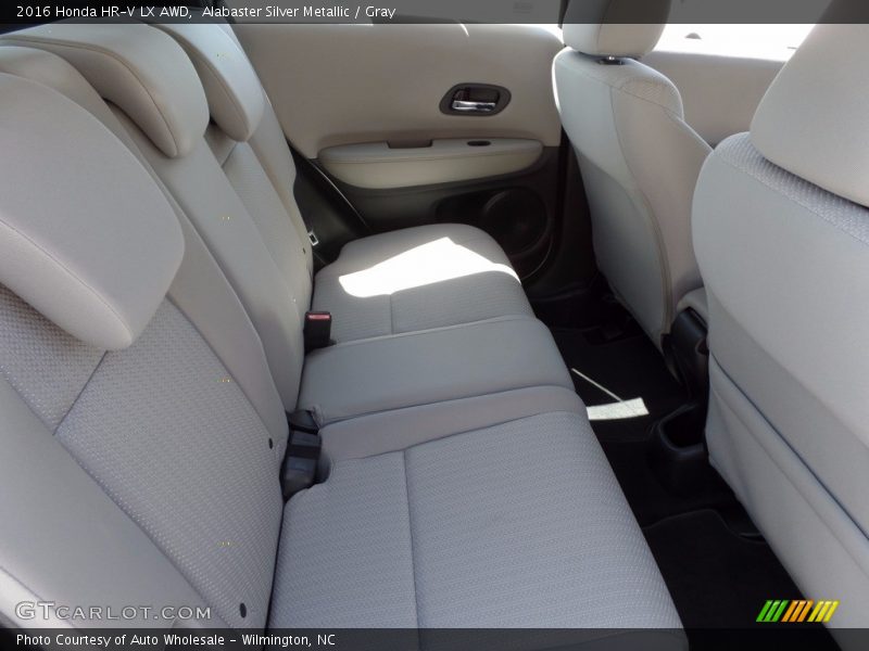Alabaster Silver Metallic / Gray 2016 Honda HR-V LX AWD