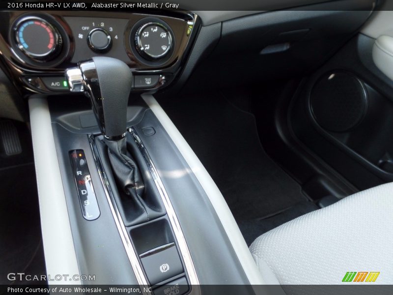 Alabaster Silver Metallic / Gray 2016 Honda HR-V LX AWD