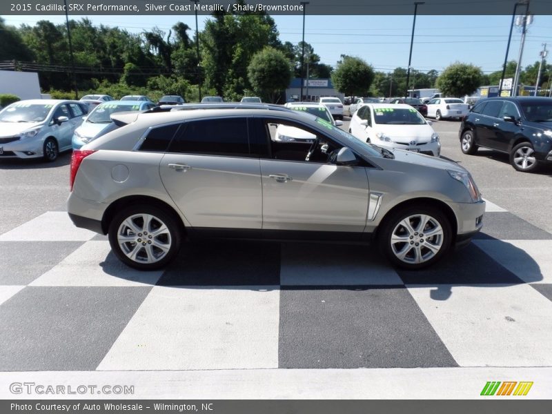 Silver Coast Metallic / Shale/Brownstone 2015 Cadillac SRX Performance