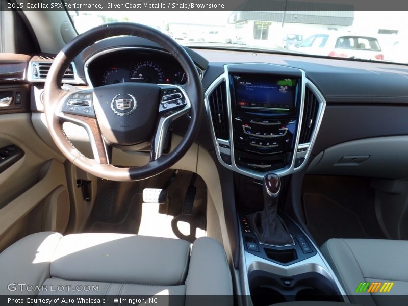 Silver Coast Metallic / Shale/Brownstone 2015 Cadillac SRX Performance