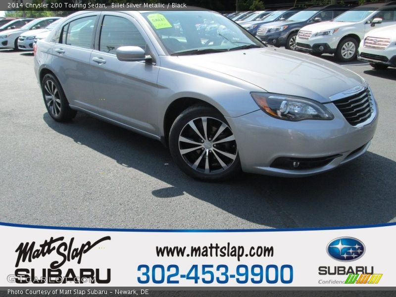 Billet Silver Metallic / Black 2014 Chrysler 200 Touring Sedan