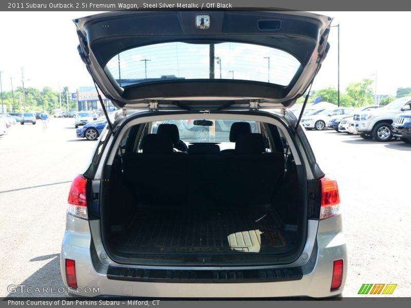 Steel Silver Metallic / Off Black 2011 Subaru Outback 2.5i Premium Wagon
