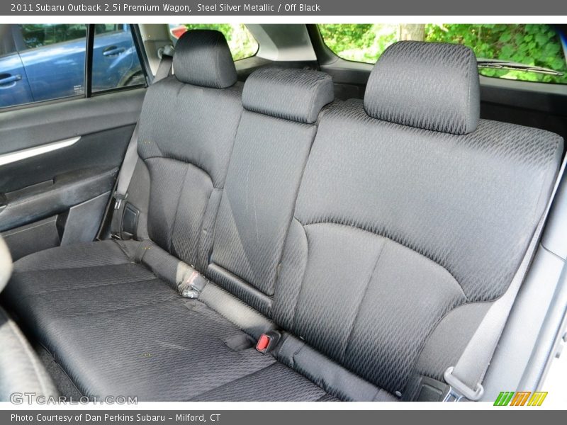 Steel Silver Metallic / Off Black 2011 Subaru Outback 2.5i Premium Wagon