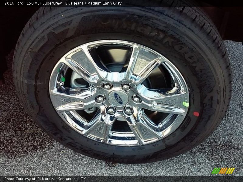 Blue Jeans / Medium Earth Gray 2016 Ford F150 XLT SuperCrew