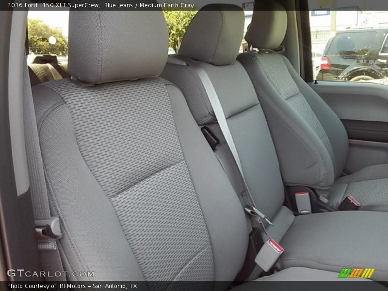 Blue Jeans / Medium Earth Gray 2016 Ford F150 XLT SuperCrew