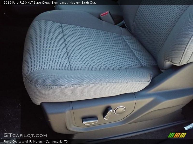 Blue Jeans / Medium Earth Gray 2016 Ford F150 XLT SuperCrew