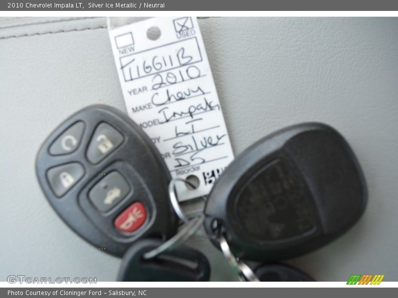 Silver Ice Metallic / Neutral 2010 Chevrolet Impala LT