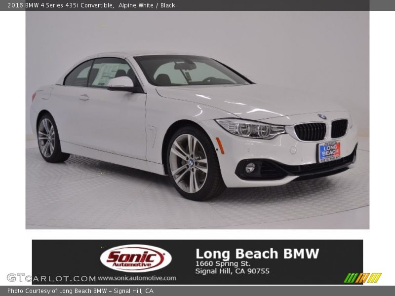 Alpine White / Black 2016 BMW 4 Series 435i Convertible