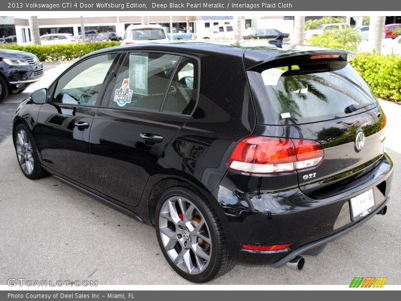 Deep Black Pearl Metallic / Interlagos Plaid Cloth 2013 Volkswagen GTI 4 Door Wolfsburg Edition