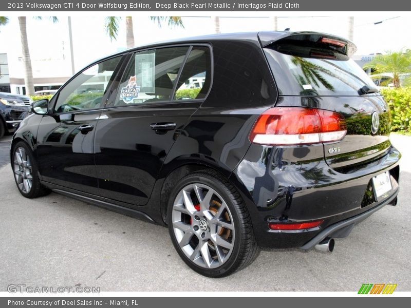 Deep Black Pearl Metallic / Interlagos Plaid Cloth 2013 Volkswagen GTI 4 Door Wolfsburg Edition