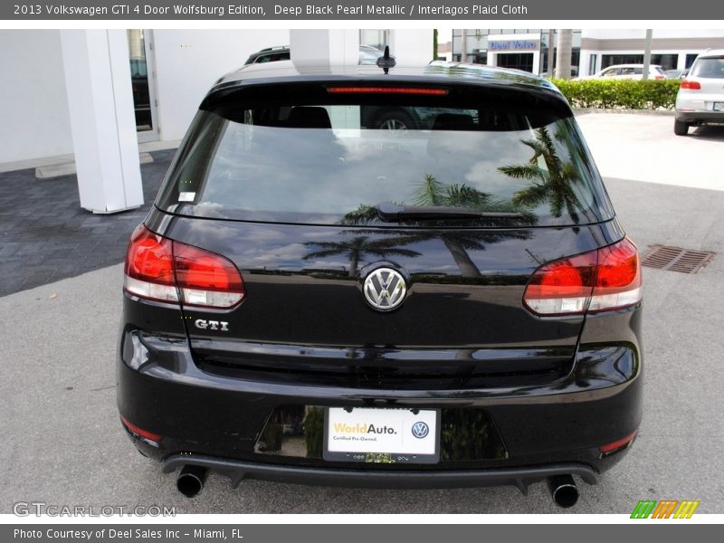 Deep Black Pearl Metallic / Interlagos Plaid Cloth 2013 Volkswagen GTI 4 Door Wolfsburg Edition