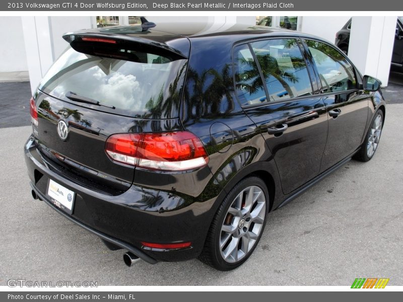 Deep Black Pearl Metallic / Interlagos Plaid Cloth 2013 Volkswagen GTI 4 Door Wolfsburg Edition
