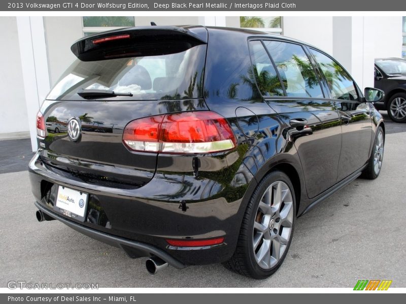 Deep Black Pearl Metallic / Interlagos Plaid Cloth 2013 Volkswagen GTI 4 Door Wolfsburg Edition