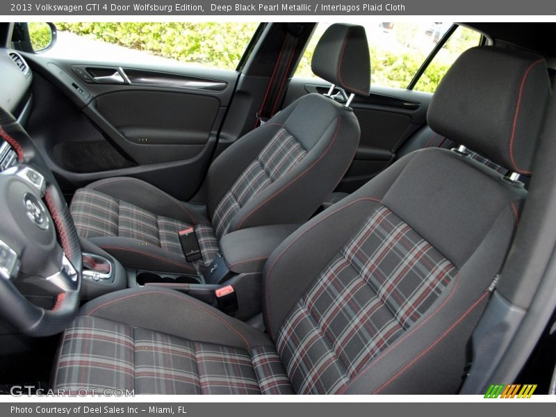 Deep Black Pearl Metallic / Interlagos Plaid Cloth 2013 Volkswagen GTI 4 Door Wolfsburg Edition