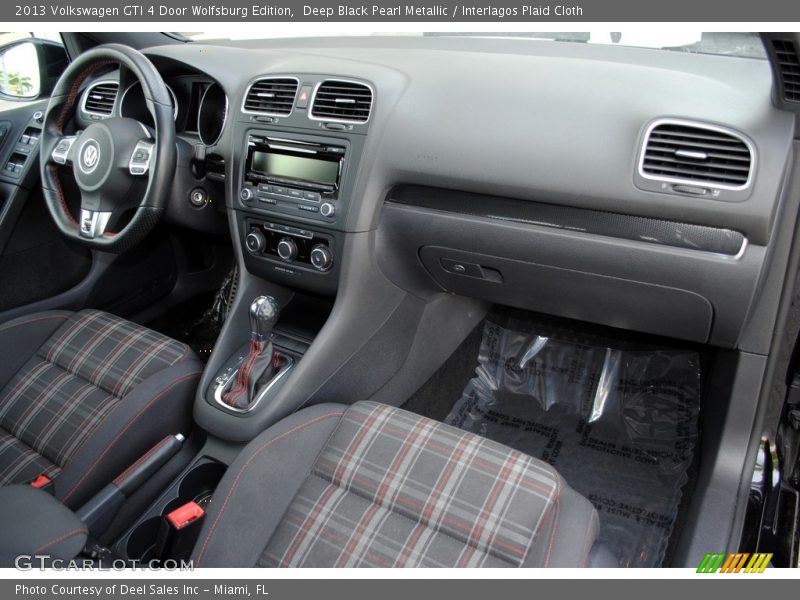 Deep Black Pearl Metallic / Interlagos Plaid Cloth 2013 Volkswagen GTI 4 Door Wolfsburg Edition