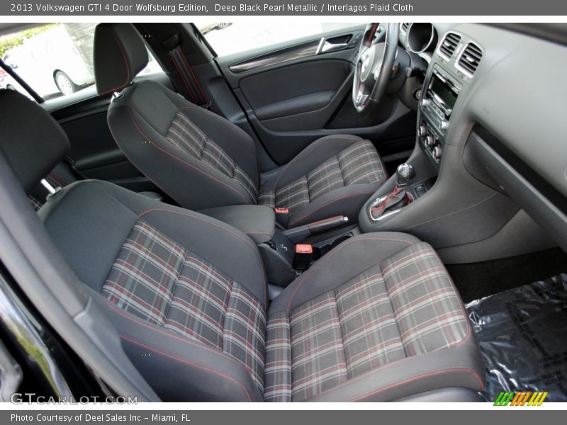 Deep Black Pearl Metallic / Interlagos Plaid Cloth 2013 Volkswagen GTI 4 Door Wolfsburg Edition