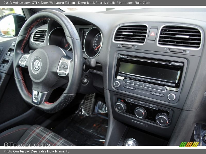 Deep Black Pearl Metallic / Interlagos Plaid Cloth 2013 Volkswagen GTI 4 Door Wolfsburg Edition