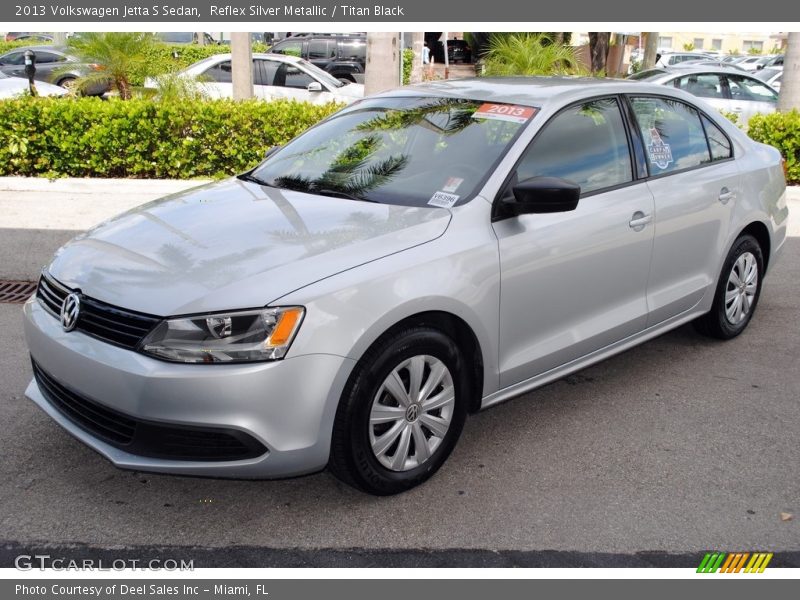 Reflex Silver Metallic / Titan Black 2013 Volkswagen Jetta S Sedan