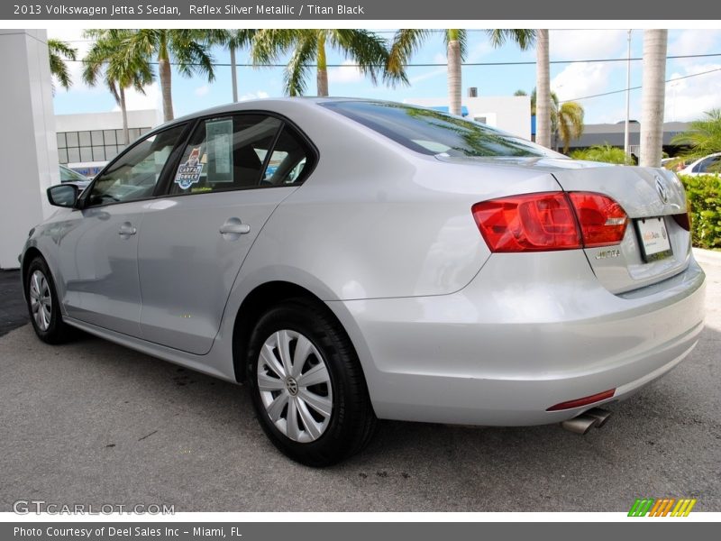 Reflex Silver Metallic / Titan Black 2013 Volkswagen Jetta S Sedan