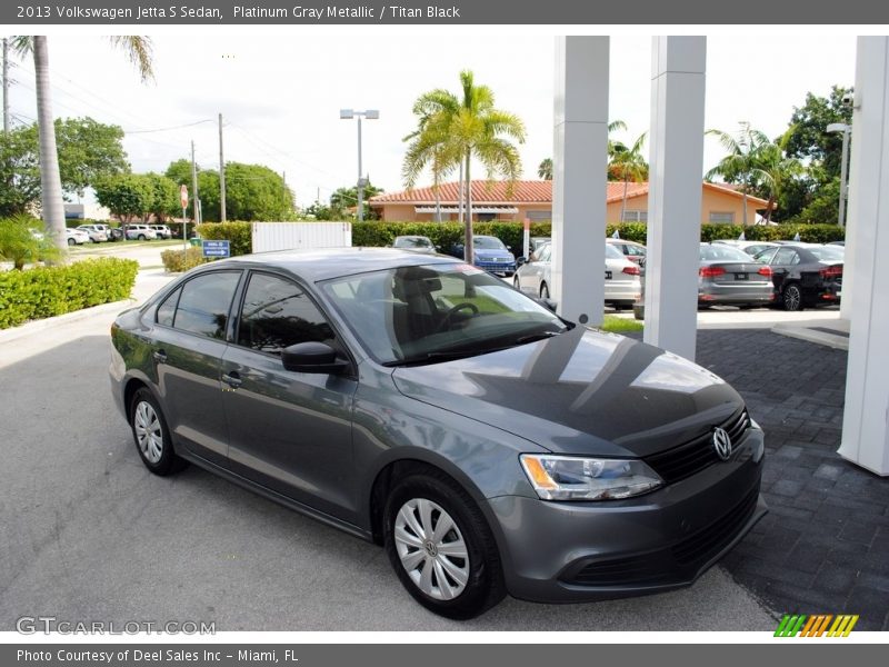 Platinum Gray Metallic / Titan Black 2013 Volkswagen Jetta S Sedan