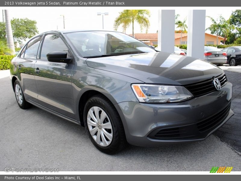 Platinum Gray Metallic / Titan Black 2013 Volkswagen Jetta S Sedan