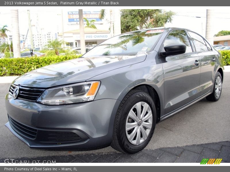 Platinum Gray Metallic / Titan Black 2013 Volkswagen Jetta S Sedan