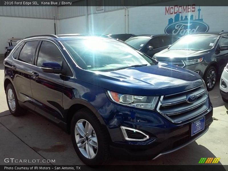 Kona Blue / Ebony 2016 Ford Edge SEL