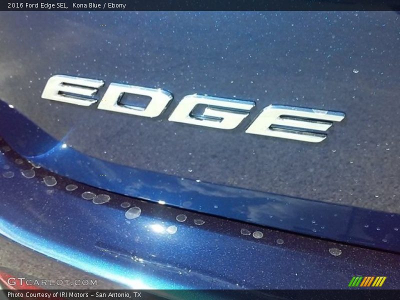 Kona Blue / Ebony 2016 Ford Edge SEL