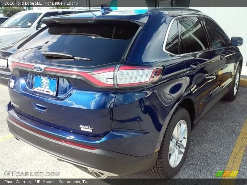 Kona Blue / Ebony 2016 Ford Edge SEL