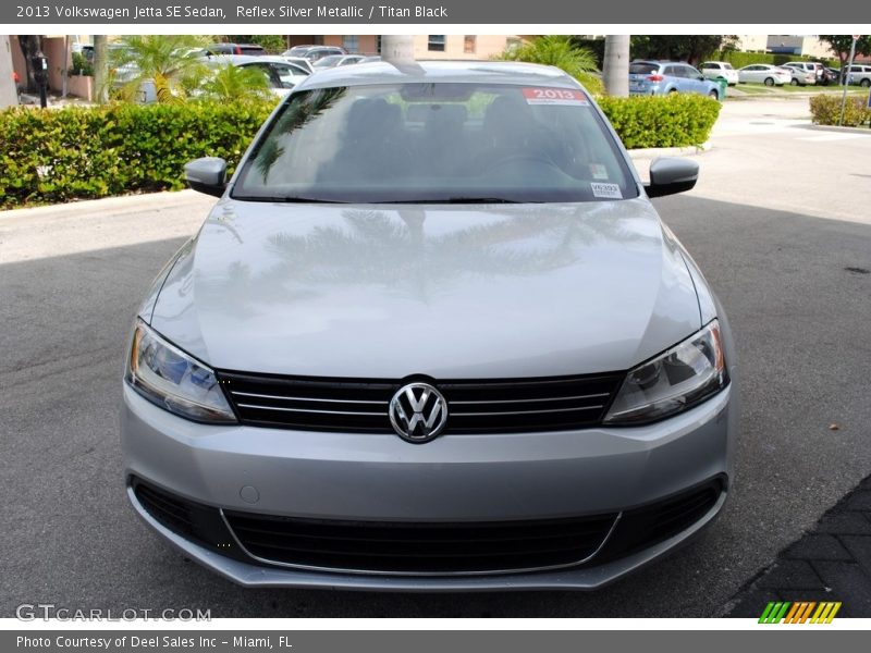 Reflex Silver Metallic / Titan Black 2013 Volkswagen Jetta SE Sedan