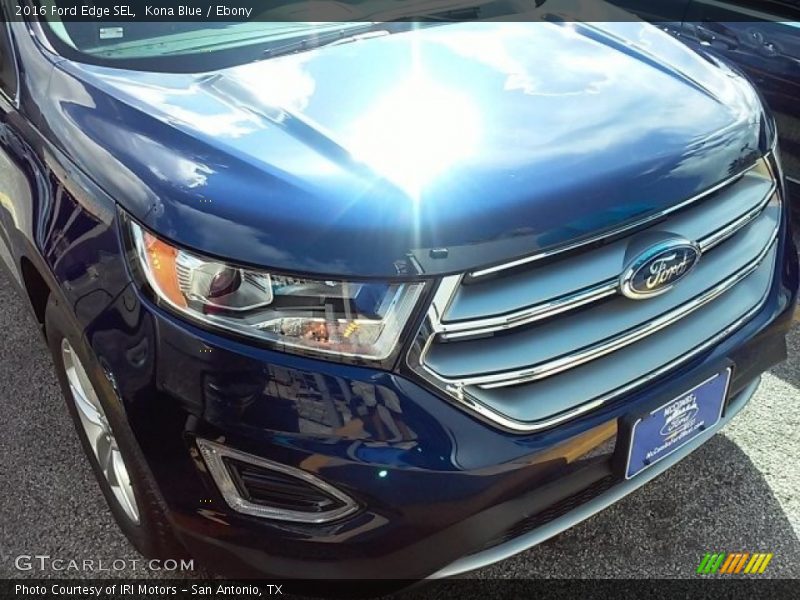 Kona Blue / Ebony 2016 Ford Edge SEL
