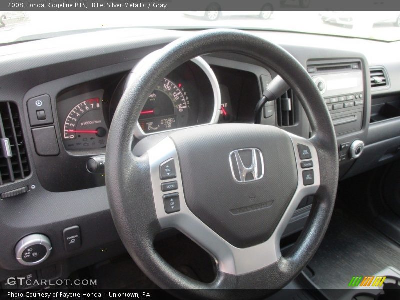 Billet Silver Metallic / Gray 2008 Honda Ridgeline RTS