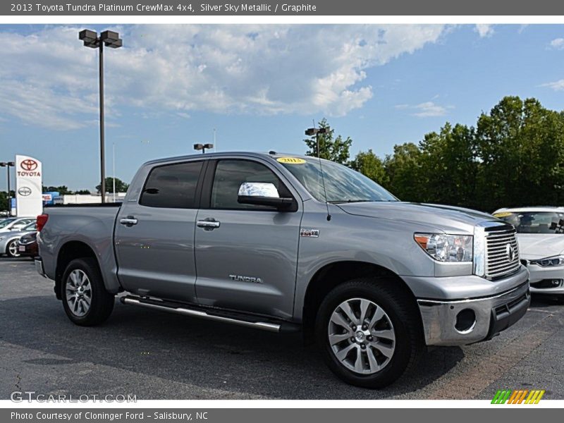Silver Sky Metallic / Graphite 2013 Toyota Tundra Platinum CrewMax 4x4