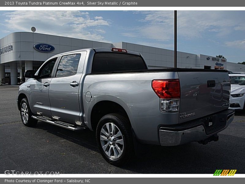 Silver Sky Metallic / Graphite 2013 Toyota Tundra Platinum CrewMax 4x4