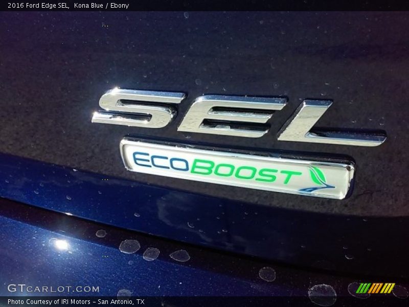 Kona Blue / Ebony 2016 Ford Edge SEL