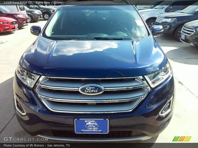 Kona Blue / Ebony 2016 Ford Edge SEL
