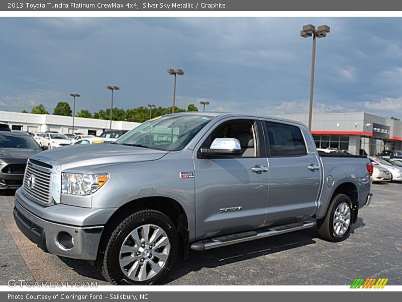 Silver Sky Metallic / Graphite 2013 Toyota Tundra Platinum CrewMax 4x4