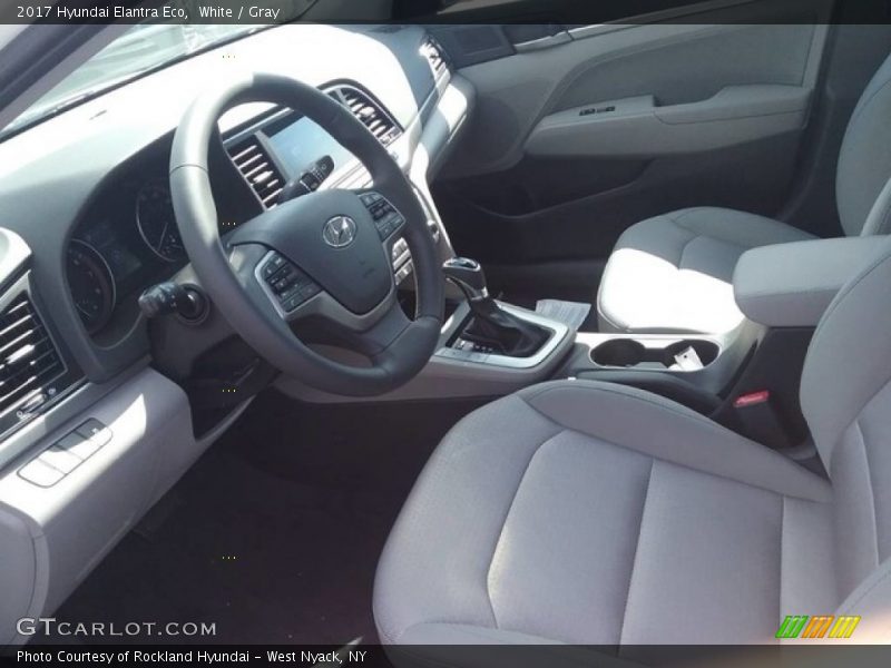  2017 Elantra Eco Gray Interior