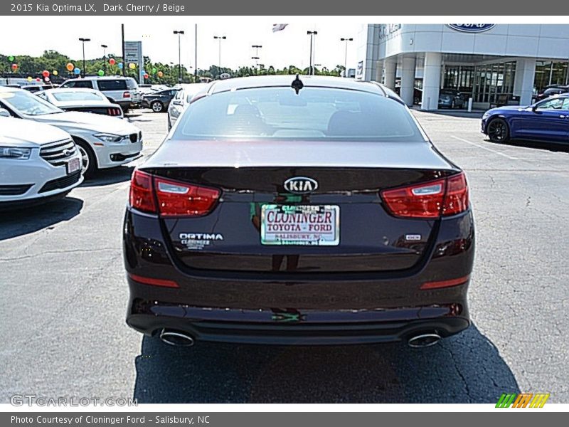 Dark Cherry / Beige 2015 Kia Optima LX